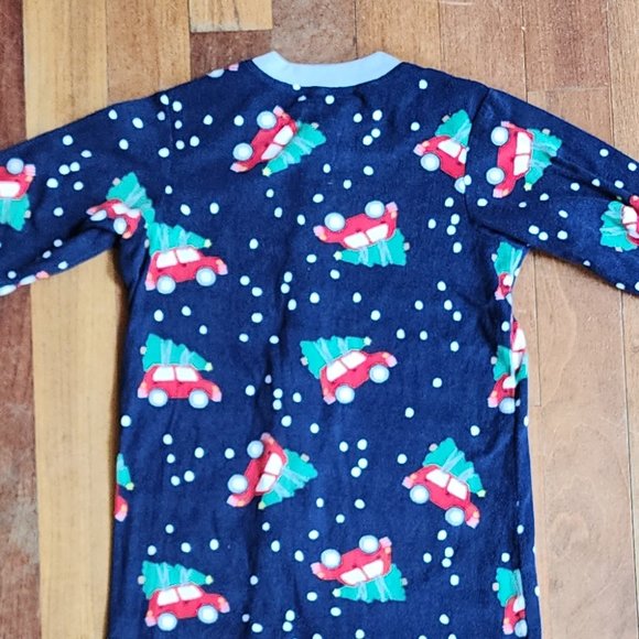 Jammies For Your Families Fleece One-Piece Christmas Pajama Set Size 5/6 - Picture 7 of 11